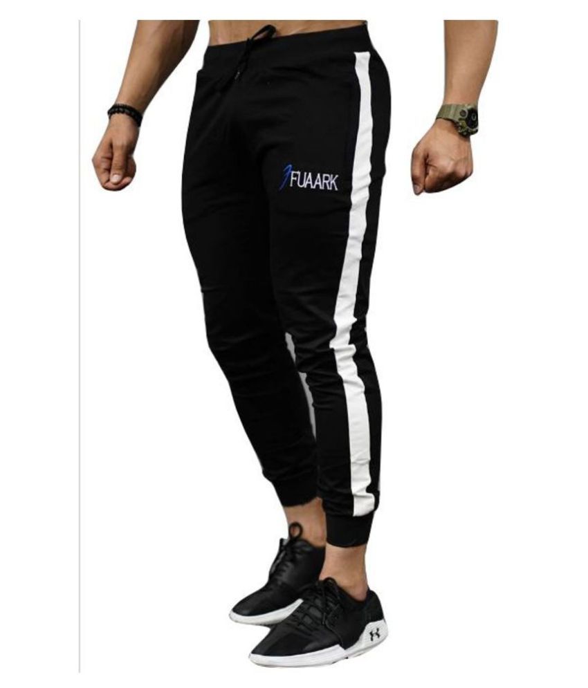 black gym joggers