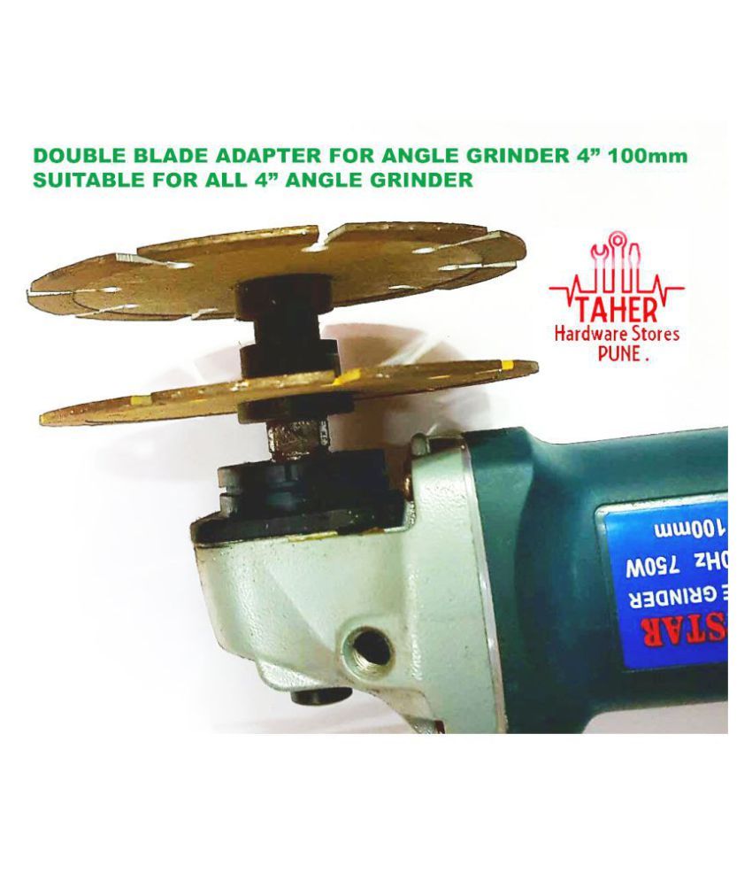 Angle Grinder 4" Double Nut attachment for diamond marble blades Buy