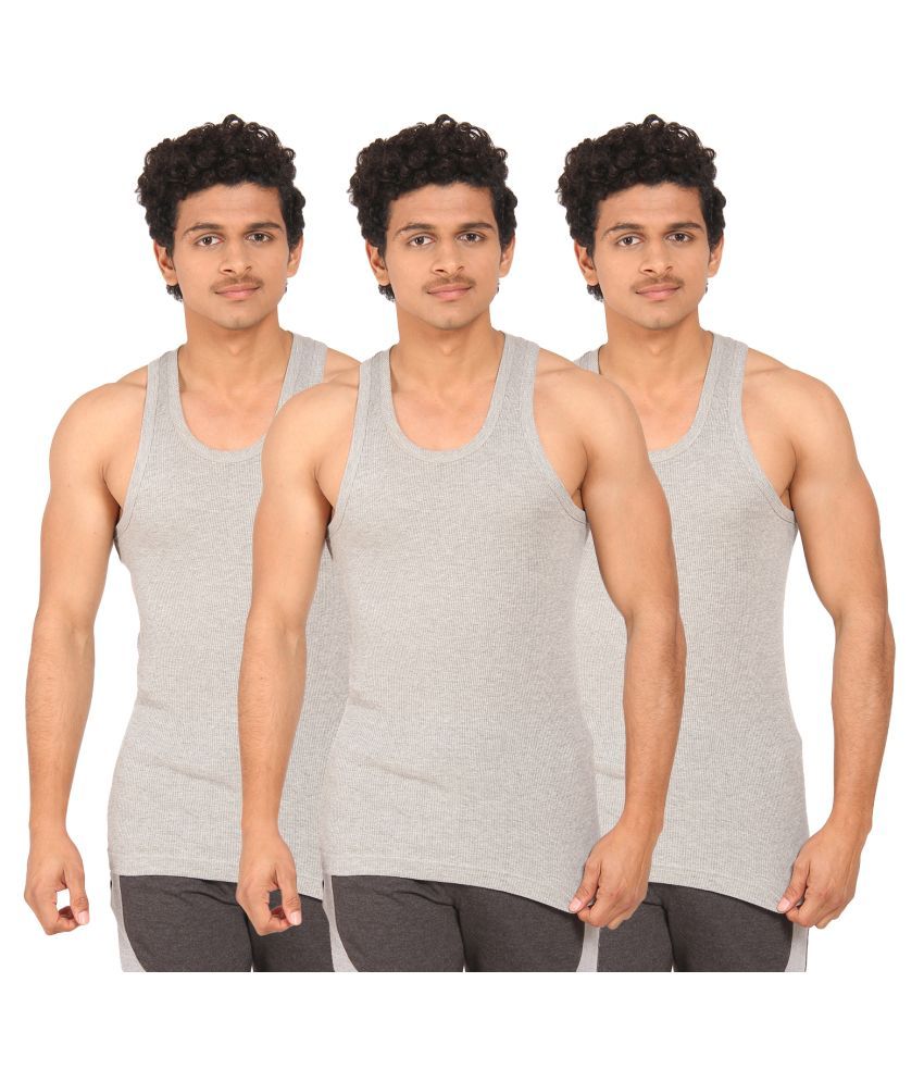     			TT Pack of 3 Cotton Blend Men's Vest ( Multi )