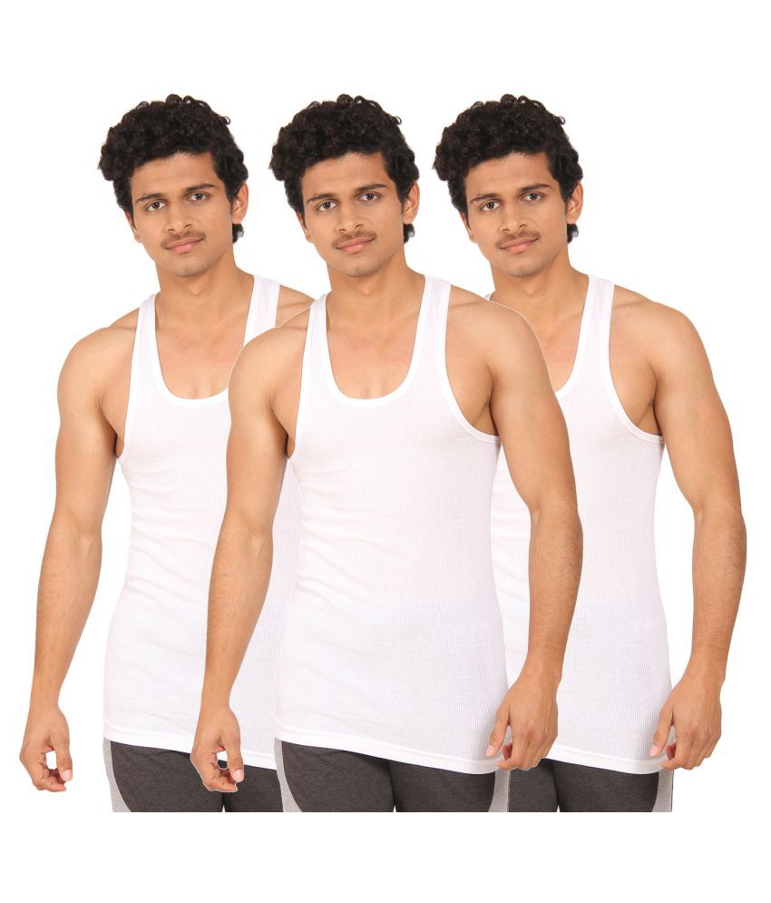     			TT Pack of 3 Cotton Blend Men's Vest ( Multi )