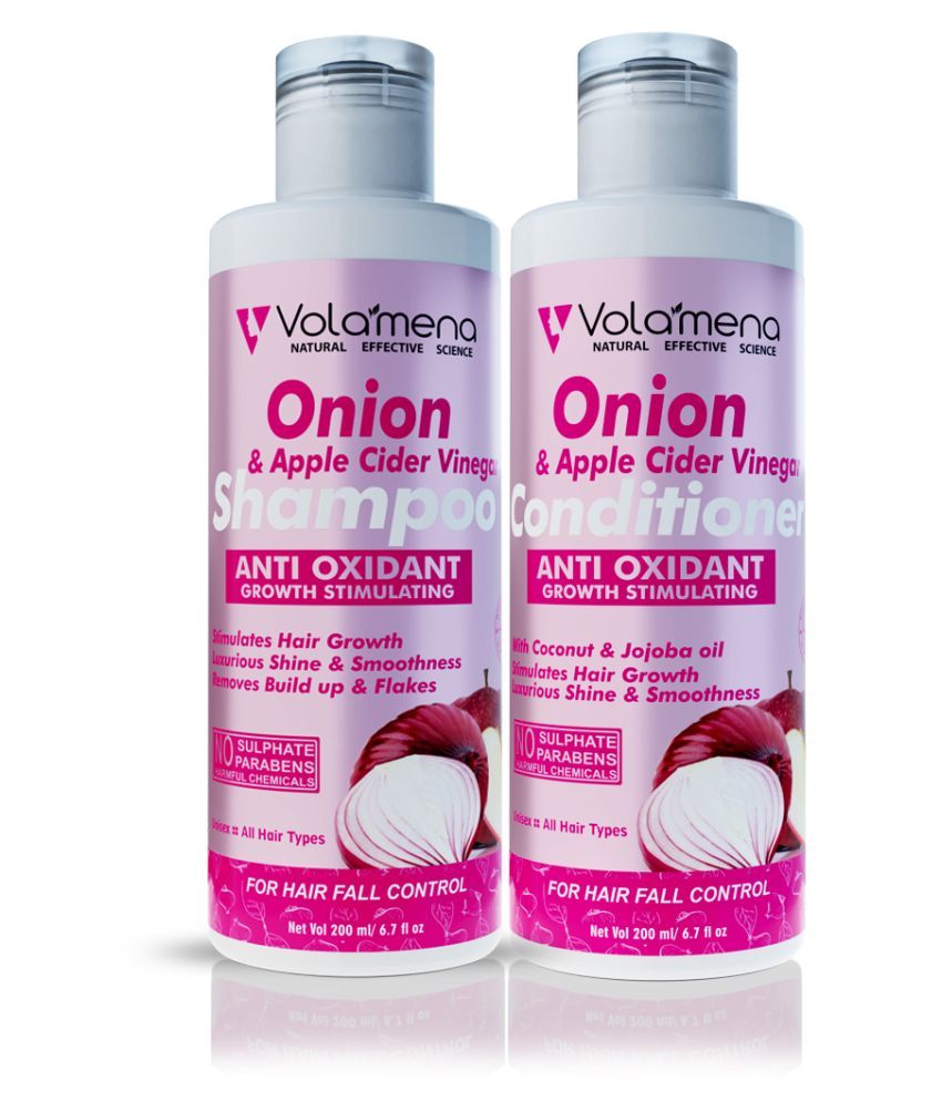     			Volamena Onion & Apple Cider Shampoo and Deep Conditioner 200 mL Pack of 2