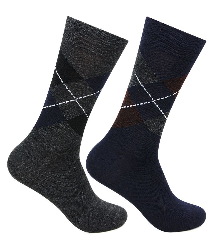     			Bonjour Woolen Ankle Length Winter Socks Pack of 2
