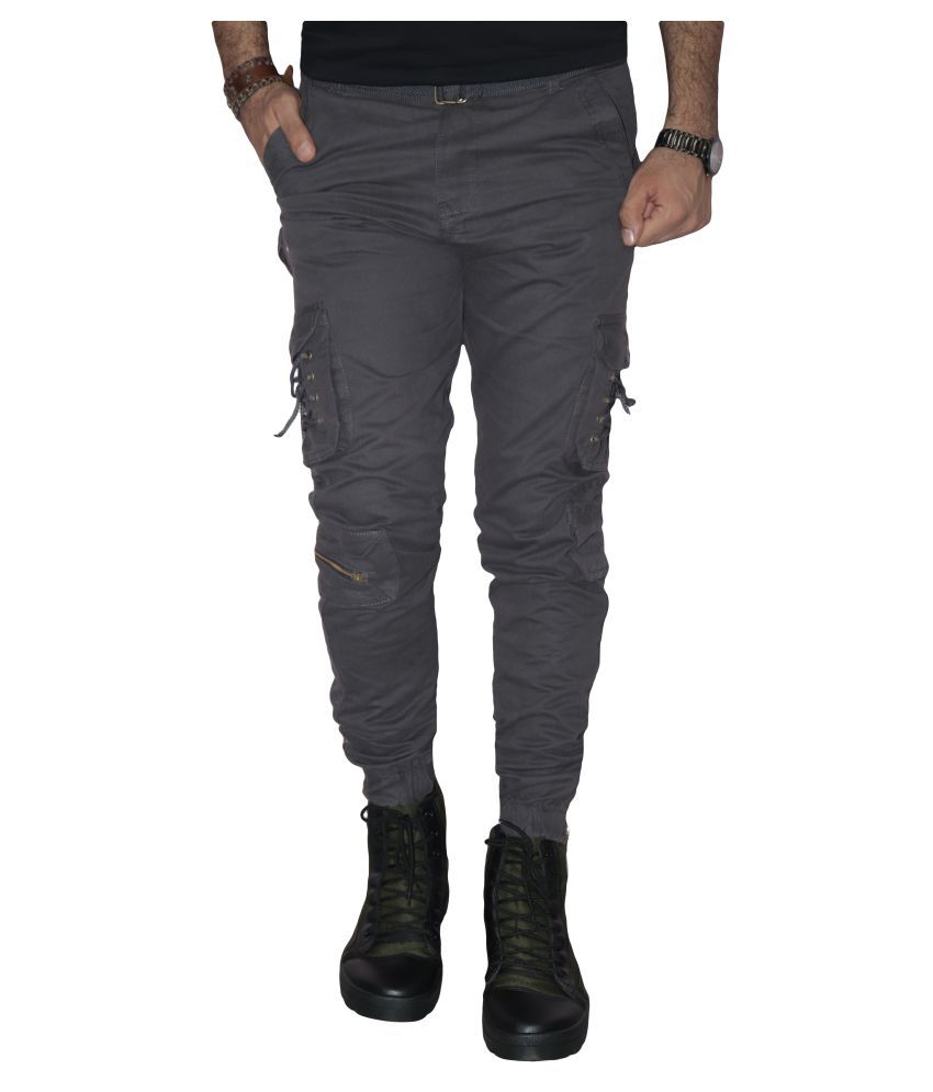 h&m grey cargos