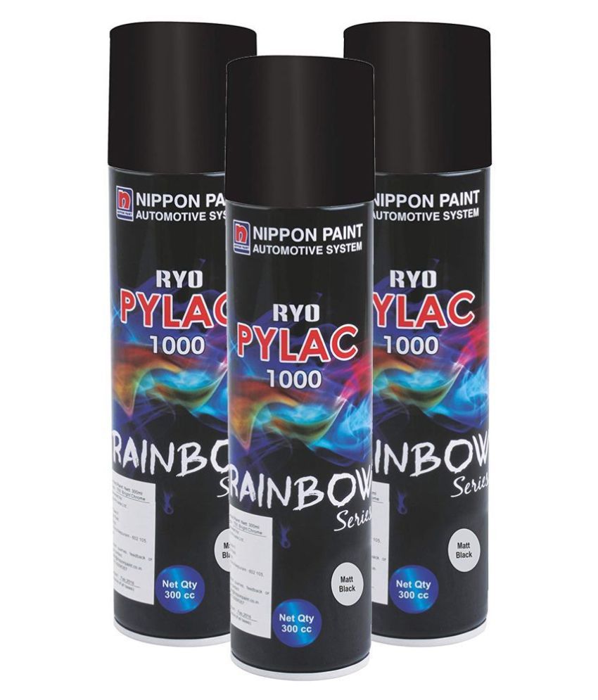 Nippon Paint RS Matt Black 300ML (Pack of 3) Ryo Pylac ...