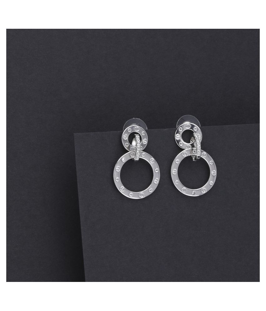     			SILVER SHINE  Delicated Party Wear Stylish Earring For Girl Women