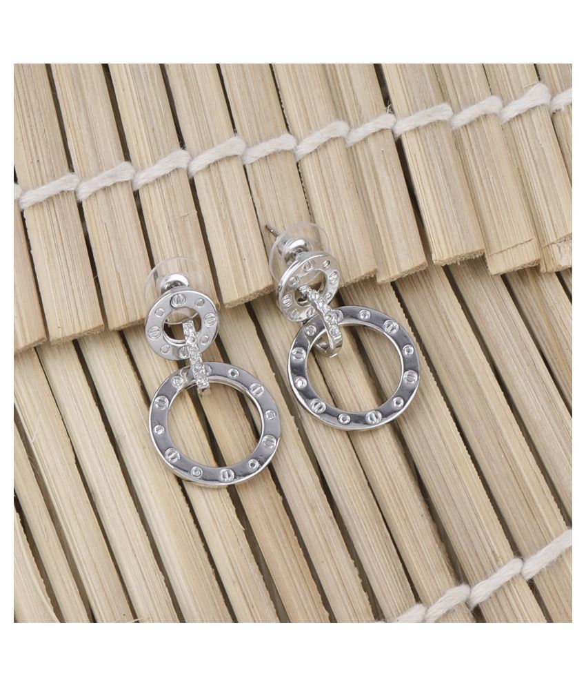     			SILVER SHINE  Delicated Party Wear Stylish Earring For Girl Women