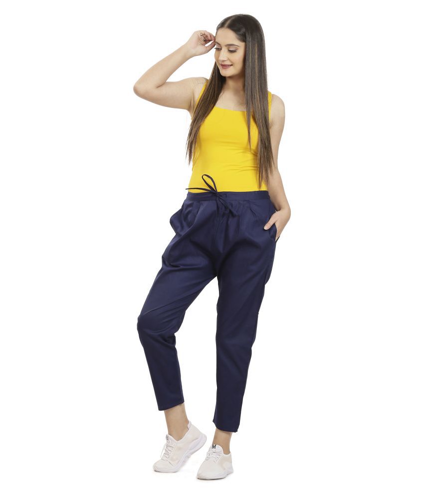 Buy Queenley Cotton Casual Pants Online at Best Prices in India - Snapdeal
