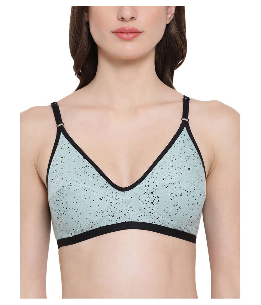     			Clovia Cotton Non Padded Women's Everyday Bra ( Green )