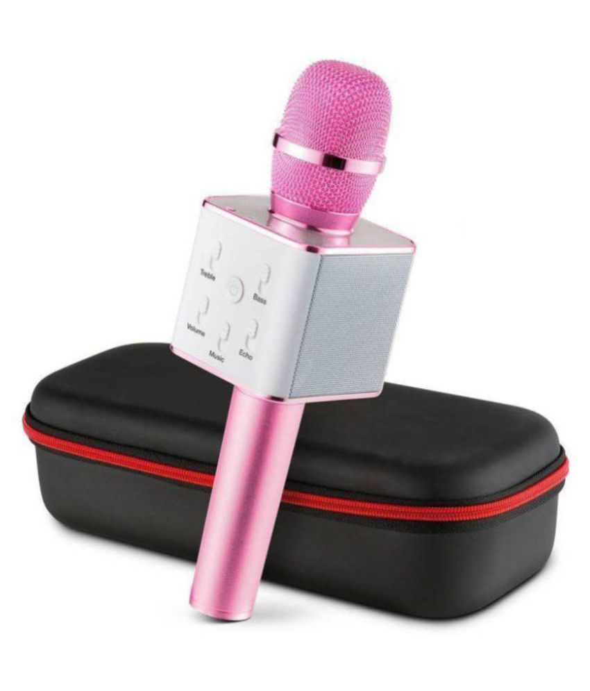 pink bluetooth microphone