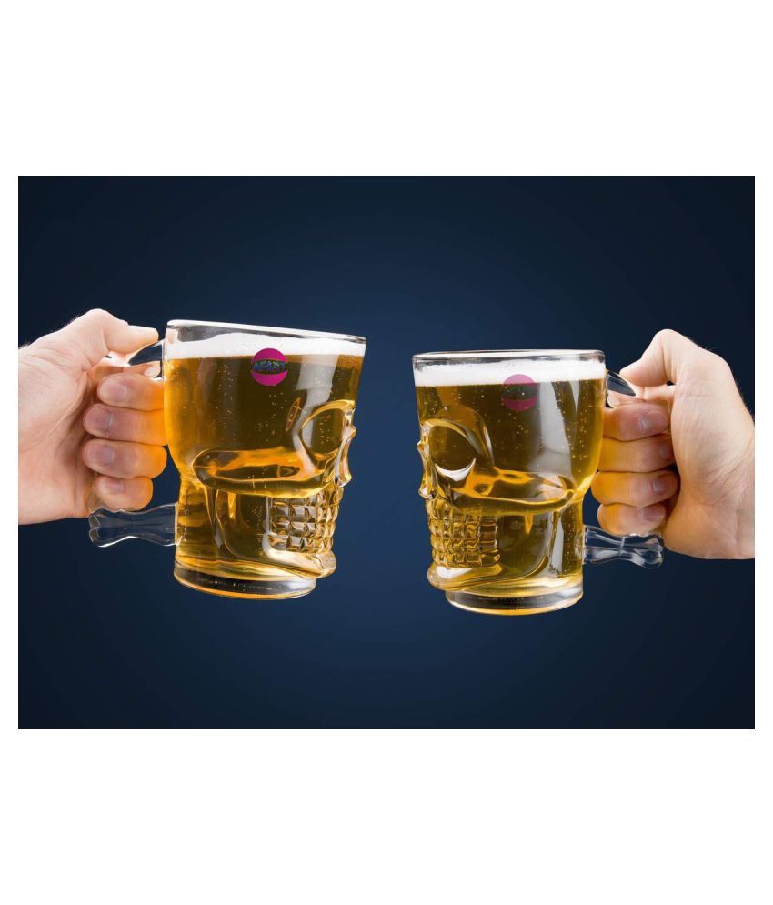     			Somil Beer Mug Glasses Set,  500 ML - (Pack Of 2)