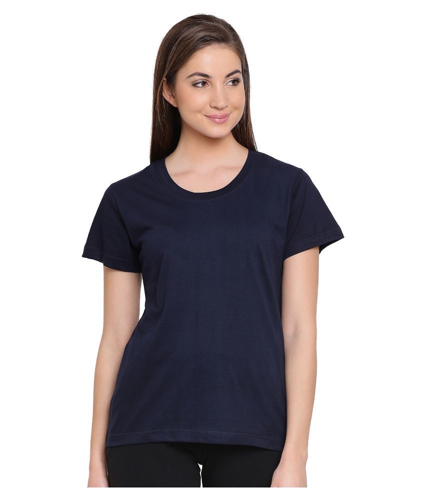     			Clovia Cotton Night T-Shirt - Blue