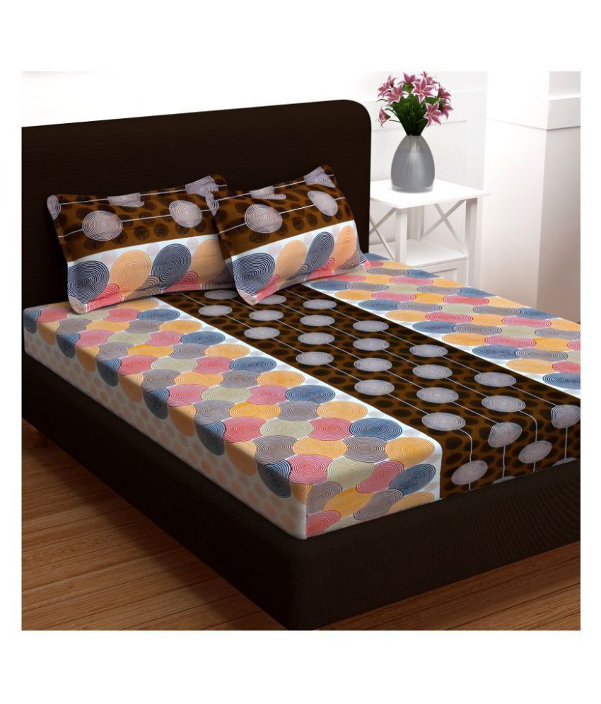 bed cover double bed cotton with zip