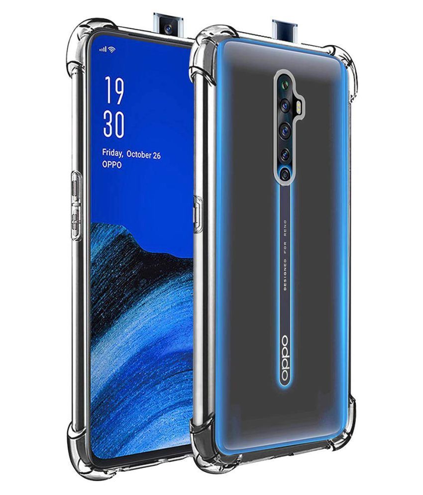 Oppo Reno 2Z Shock Proof Case MobileMantra - Transparent Flexible