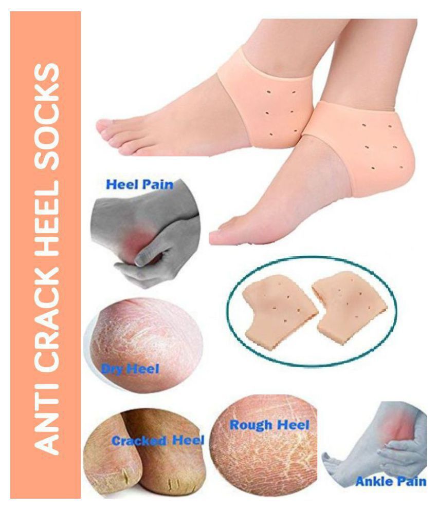     			Stay Healthy Silicone Anti Crack Heel Protector Socks - Free Size 31