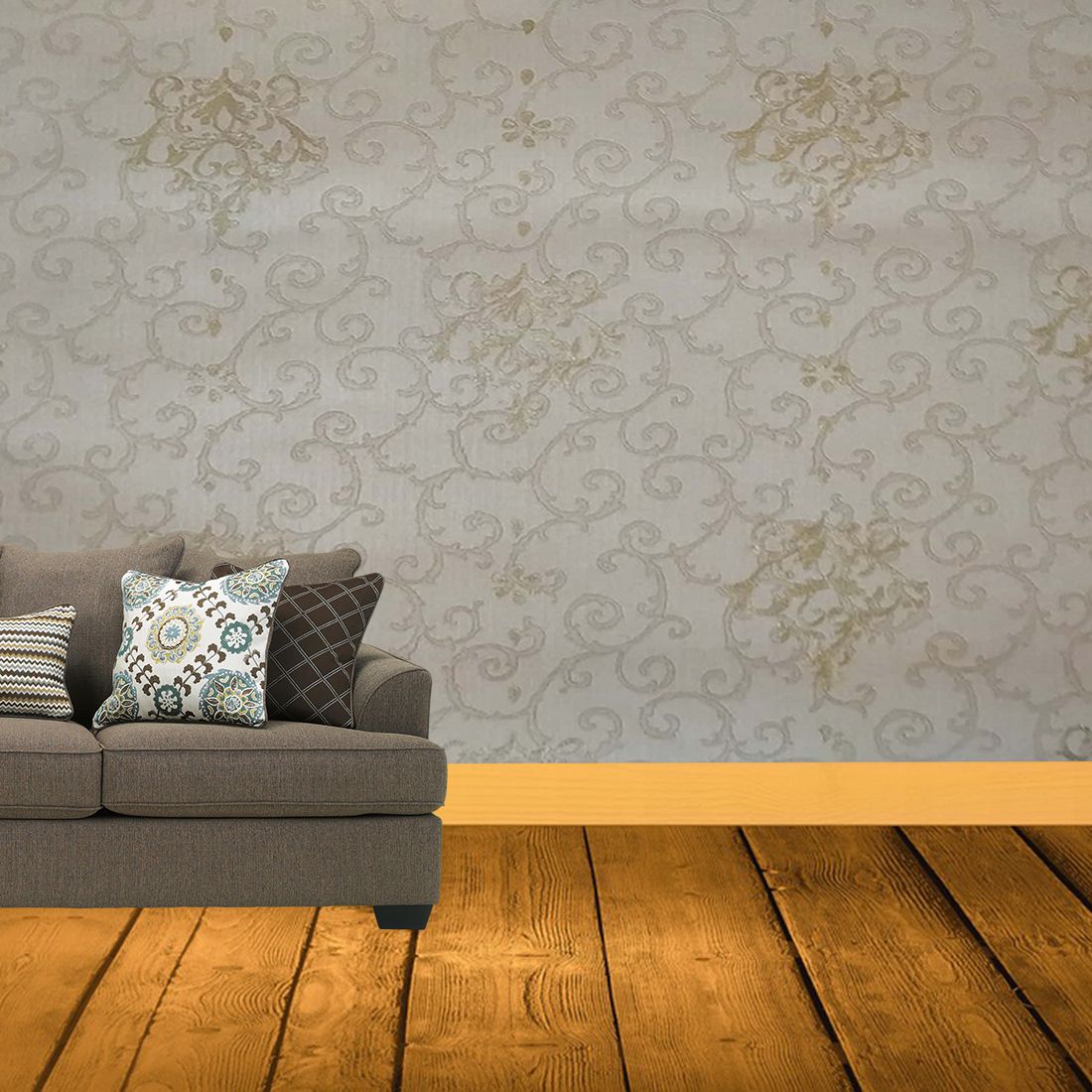 Wallpaper 4 Less Beige Ornamental Italian WallPaper Buy Wallpaper 4 Less  Beige Ornamental Italian WallPaper at Best Price in India on Snapdeal