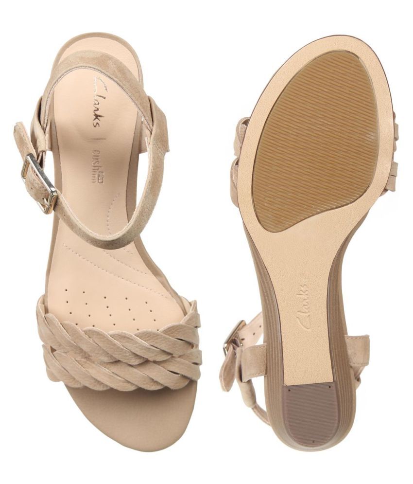 clarks grey flats