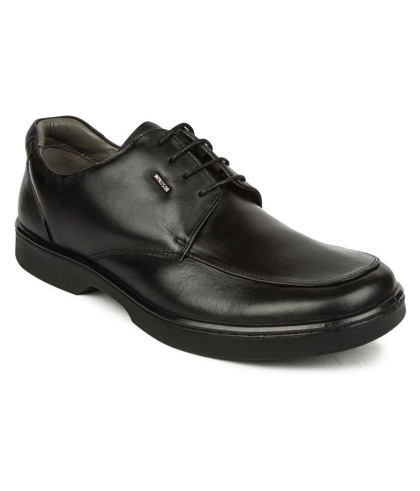     			Windsor By Liberty Derby Black Formal Shoes