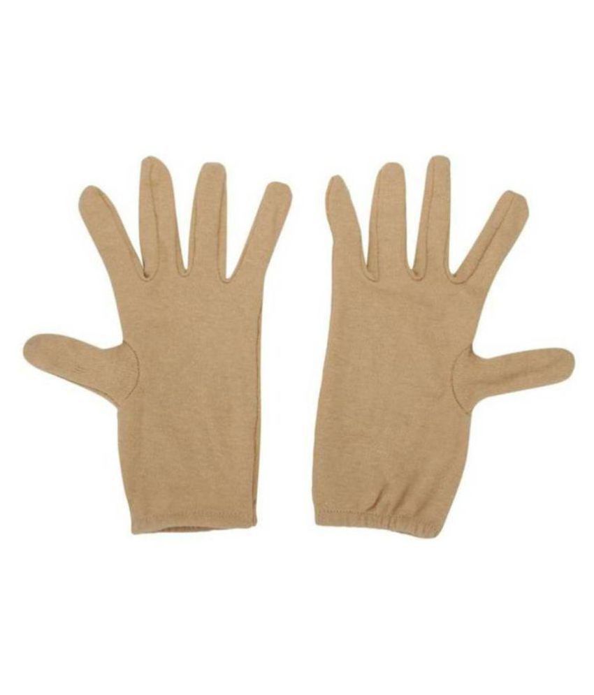     			Tahiro Beige Cotton  Driving Gloves - Pack Of 1