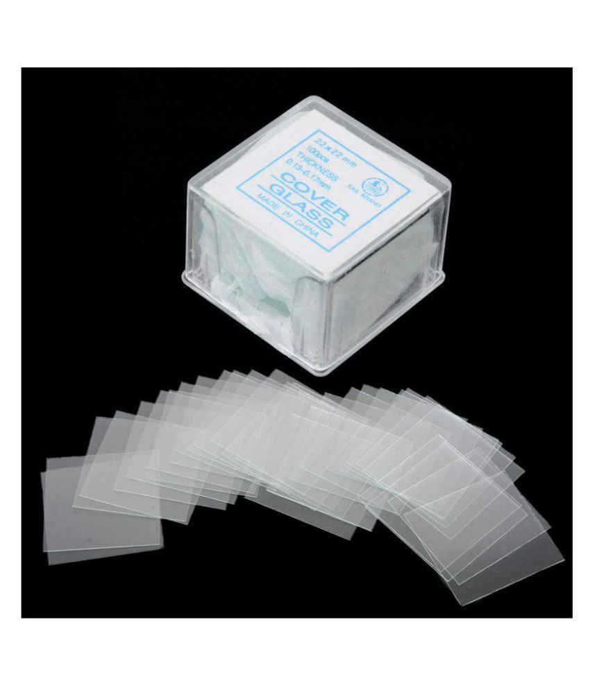 Plain Glass Slides & Cover Slips for Microscope (Pkt of 1 Each) Buy