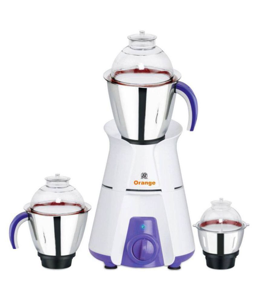Orange Evita Mixer Grinder 500 Watt 3 Jar Mixer Grinder Price in India
