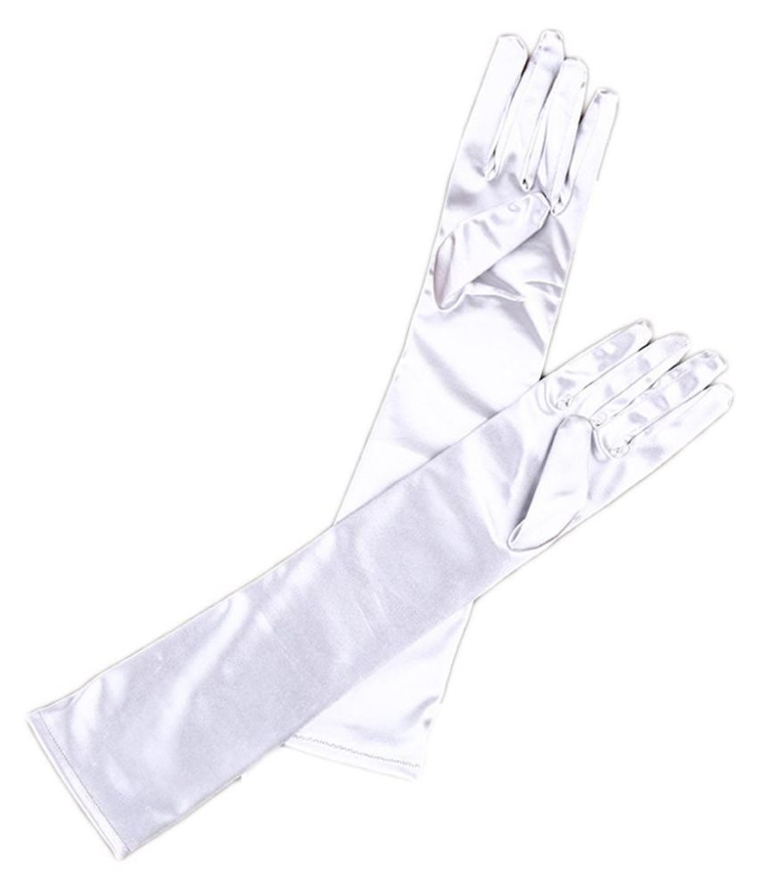 long navy evening gloves