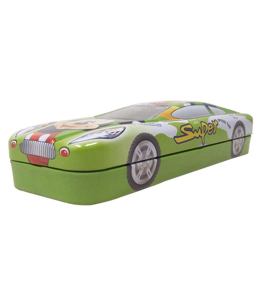 Multicolour Cartoon Printed Car Shape Matal Pencil Box With Small Car For  Kids(Mickey Mouse): Buy Online at Best Price in India - Snapdeal