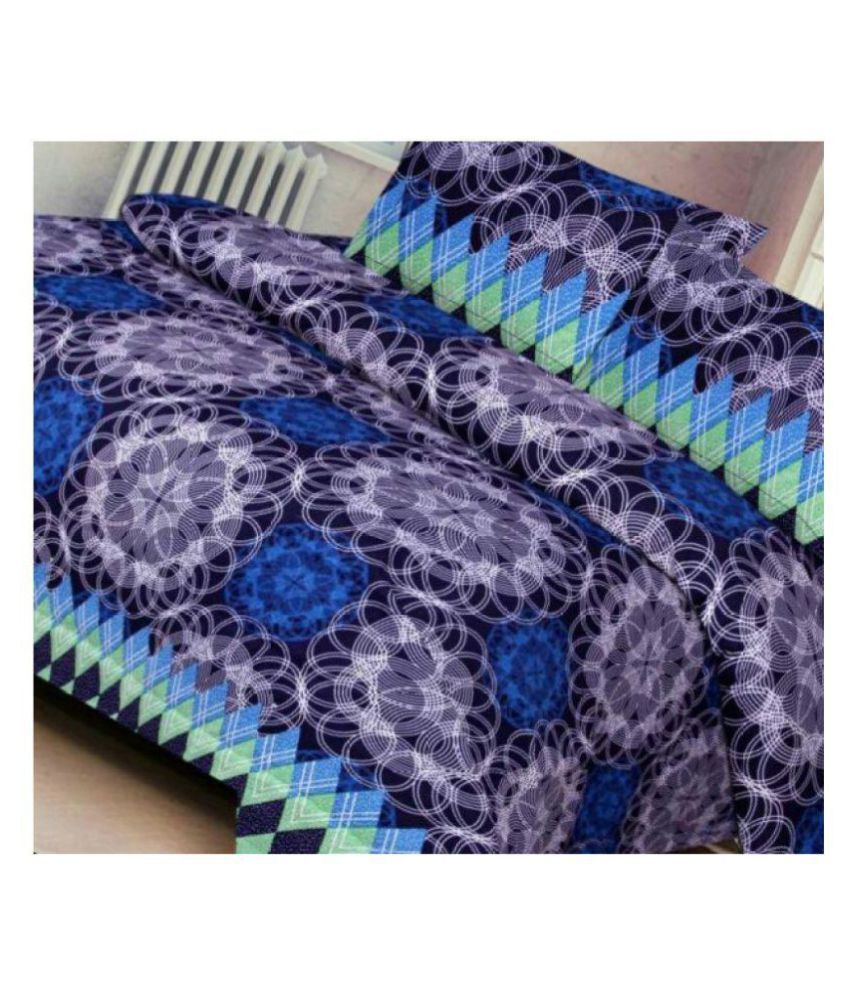 Ak Traders Poly Cotton Double Bedsheet with 2 Pillow Covers Buy Ak