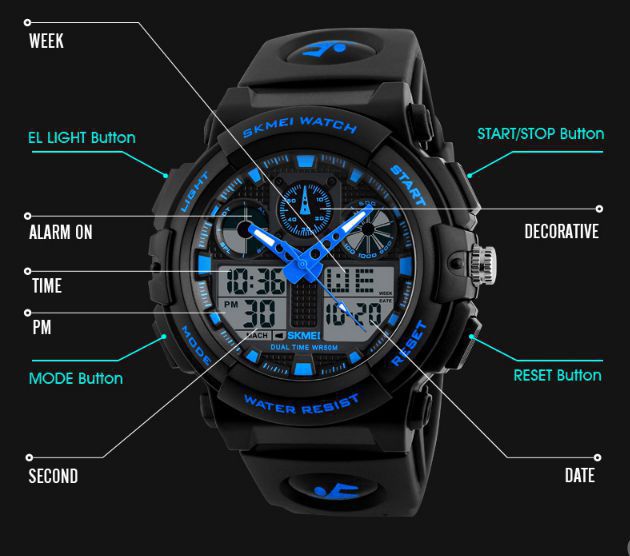 Skmei S-Shock Resin Analog-Digital Men's Watch - Buy Skmei S-Shock ...