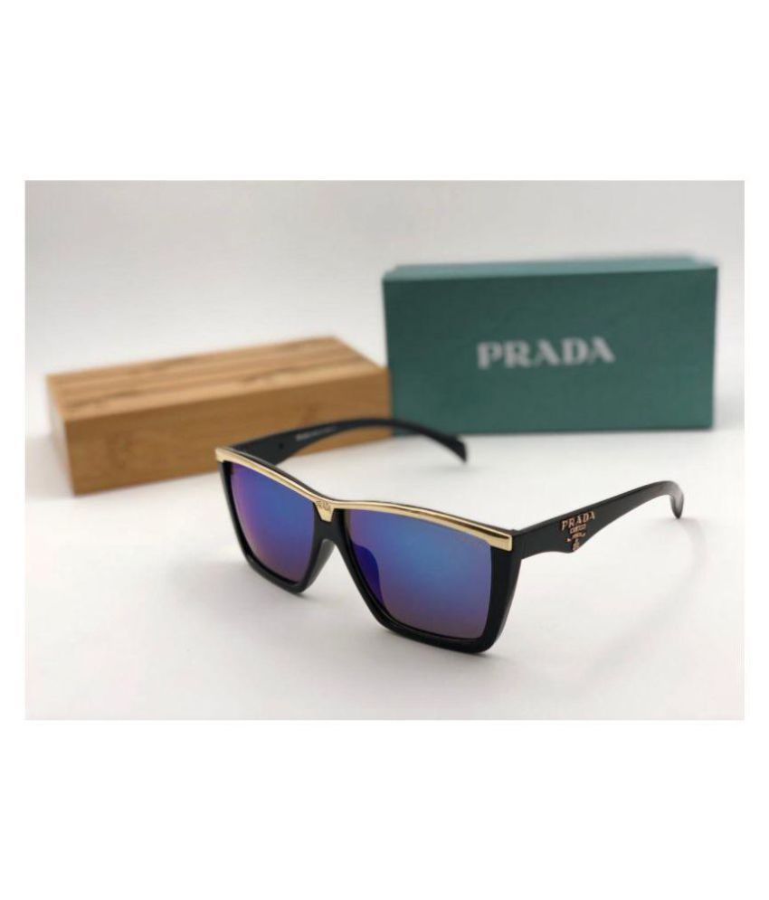 Prada Blue Wayfarer Sunglasses ( P008 ) Buy Prada Blue Wayfarer