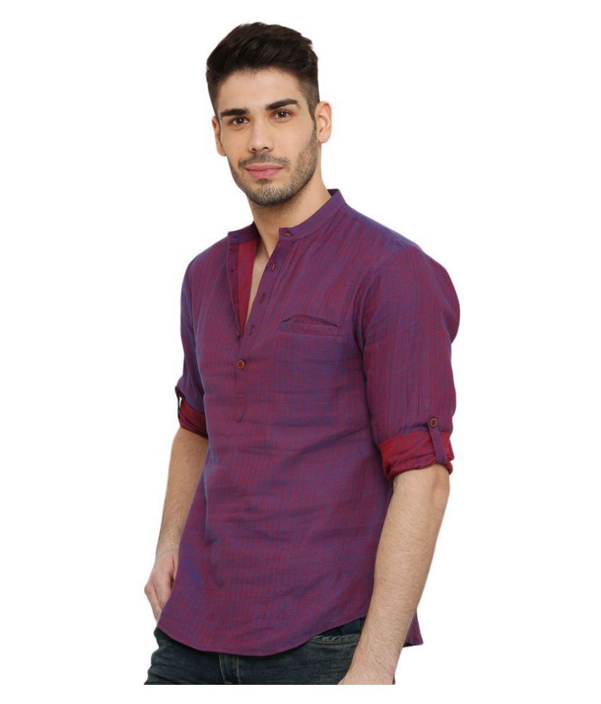 purple kurta shalwar