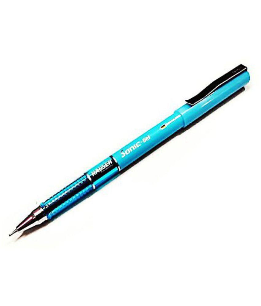 Hauser Sonic Water Proof Gel Ink Pen Pack of 15-Blue: Buy ...