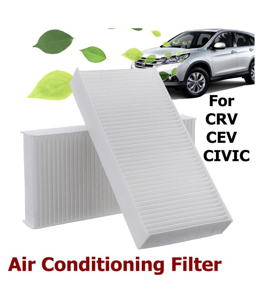 2pcs Carbon Fiber Cabin Air Conditioning Filters Filter For Honda