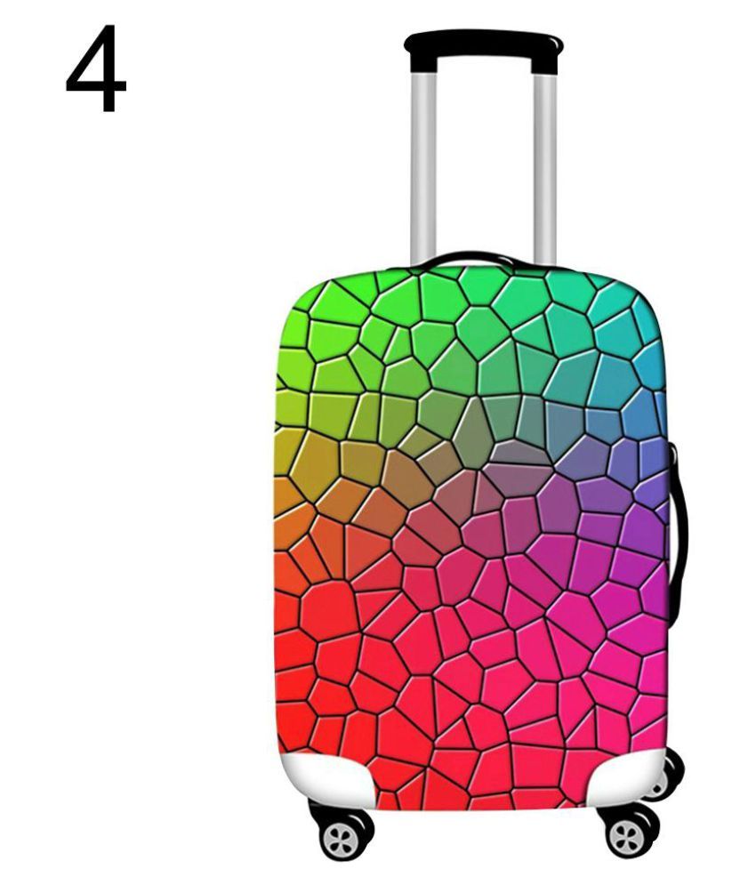 Geometric Travel Bag Cover Suitcase Protector Portable Luggage