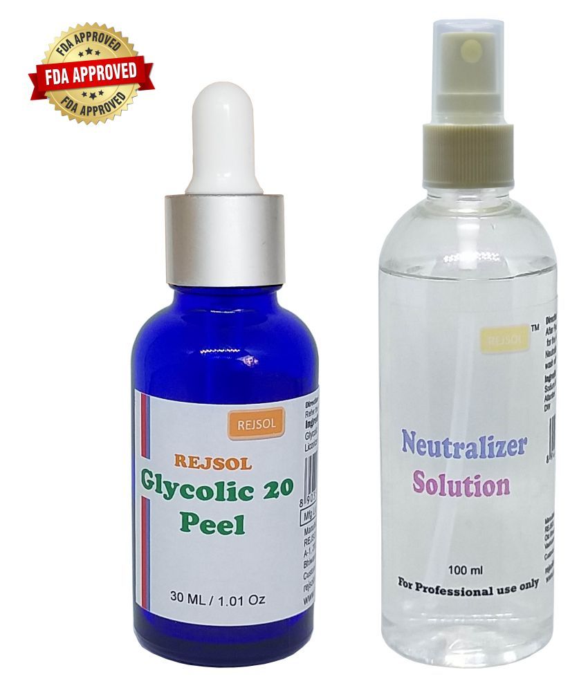 REJSOL Peels Glycolic Acid 20 30ML With 100ml Neutralizer Face Peel
