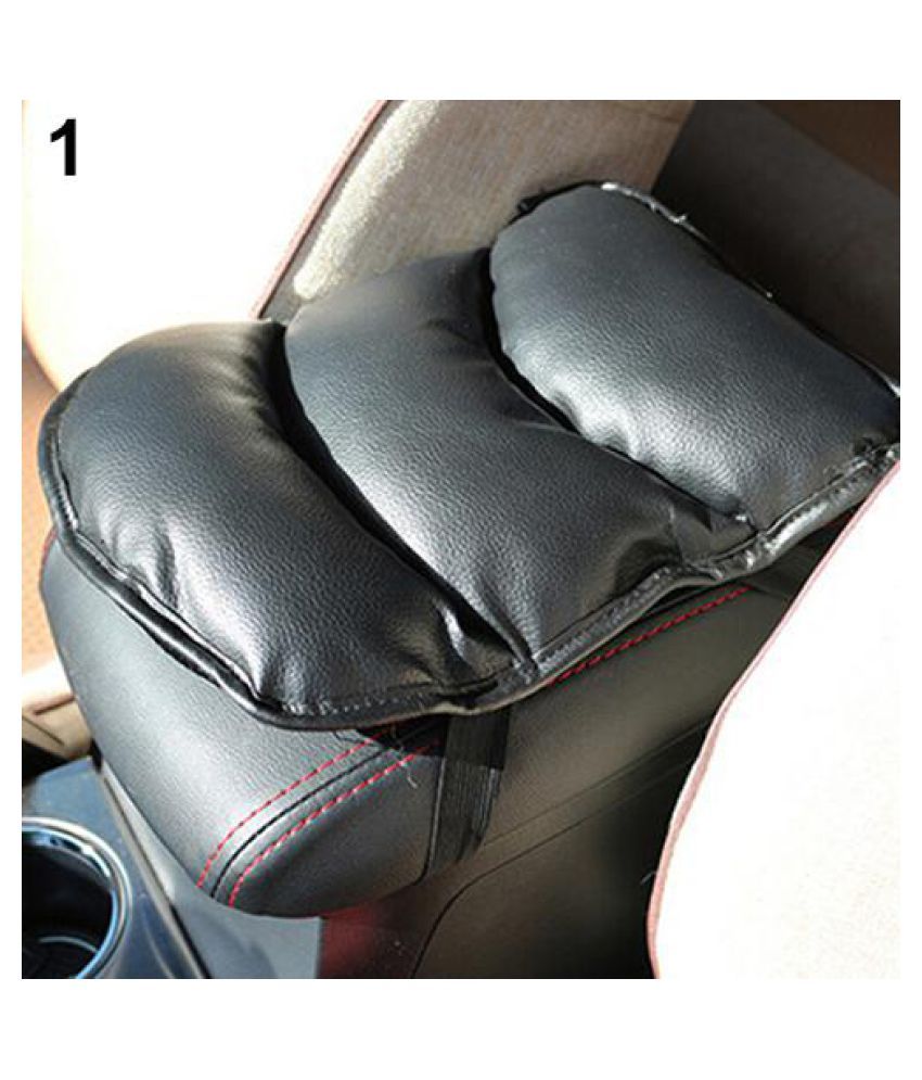 Car Soft Faux Leather Armrest Consoles Seat Covers Pad Vehicle Cushion