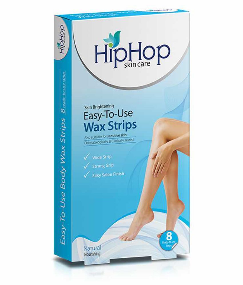     			HipHop Body Wax Strips with Argan Oil - Natural, 8 strips (Pack of 2)