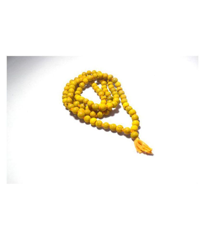 Naeva Haldi Mala Baglamukhi Mala Turmeric (Haldi) Mala 108+1 Beads ...