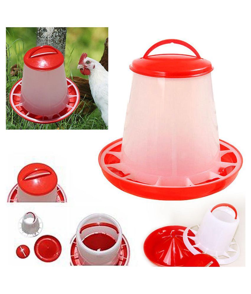 Plastic Chicken Quail Poultry Chick Hen Drinker Food Feeder