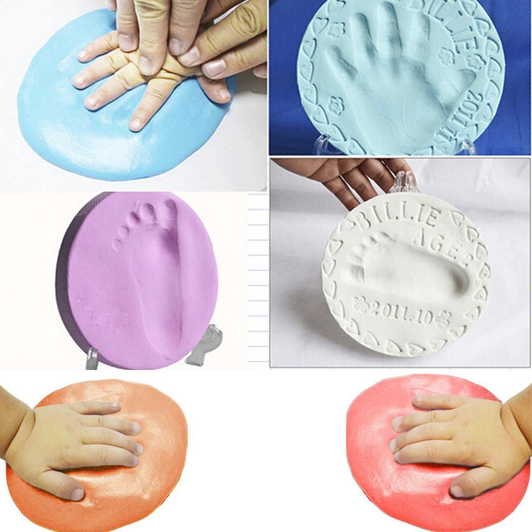 ZOME Baby Plasticine Footprints Handprint Clay Mud Educational Toys 