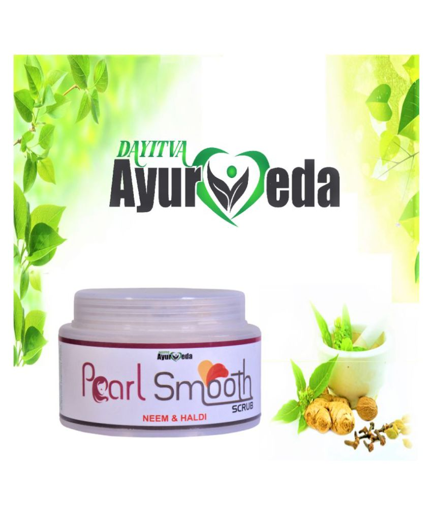 Dayitva Ayurveda Pearl Smooth Neem & Haldi Mild Facial Scrub 100 gm