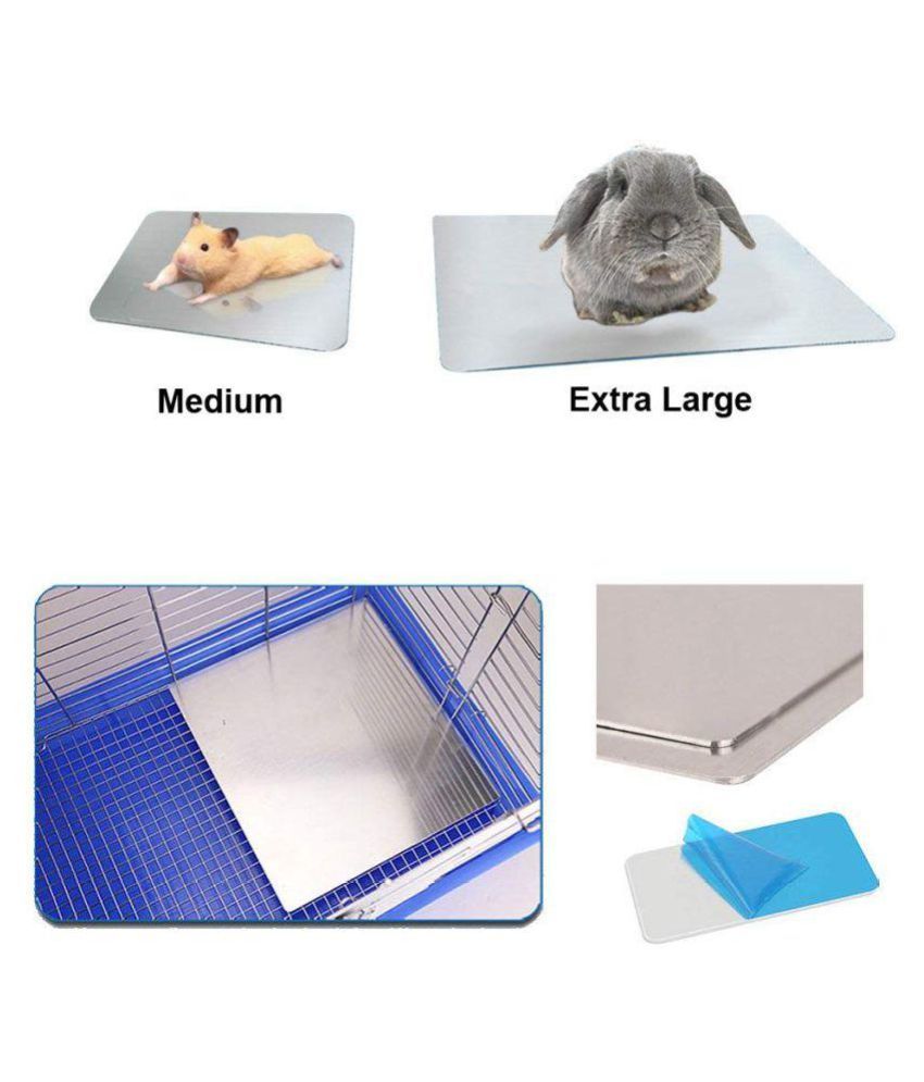 Jainsons Pet Products Small Animal Aluminum Cooling Pad, Washable Pet