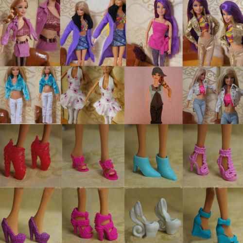 rookie Dent Silently Barbie Doll New Style Clothes Outfits For 5 Clothes 5 Trousers 5 Shoes Gift  - Buy Barbie Doll New Style Clothes Outfits For 5 Clothes 5 Trousers 5 Shoes  Gift Online at Low Price - Snapdeal