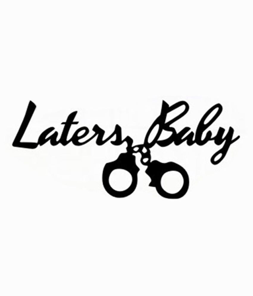 Reflective Handcuffs Letters Pattern Car Sticker Vehicle Body Window Decoration Buy Reflective