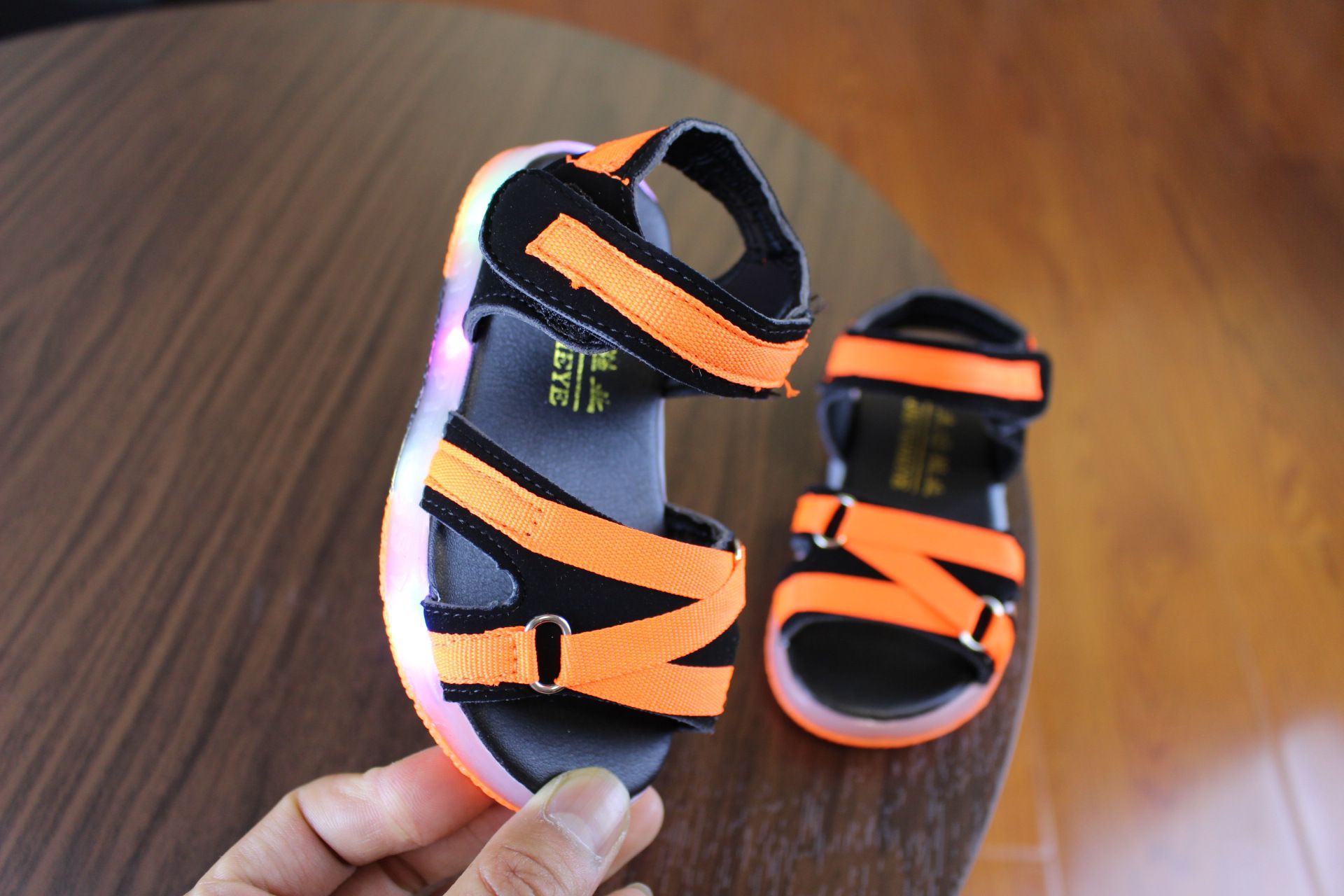 Boy lights color sandals LED shoes Price in India- Buy Boy lights color ...