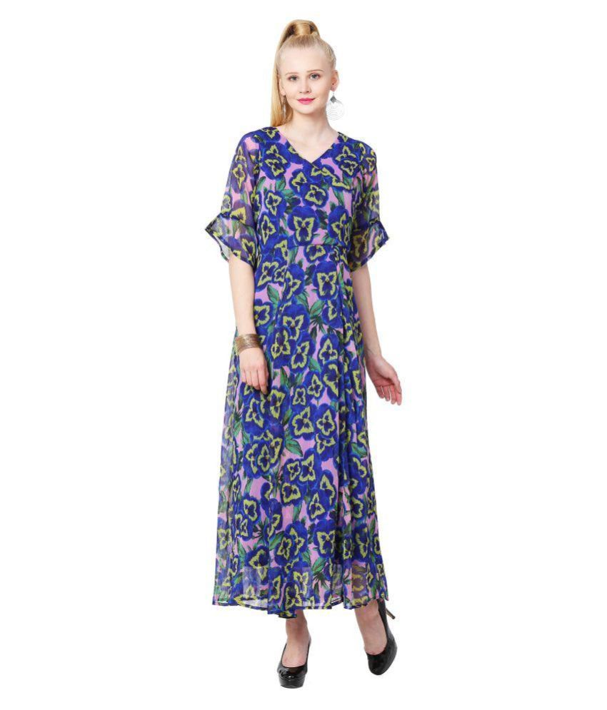 georgette full gown