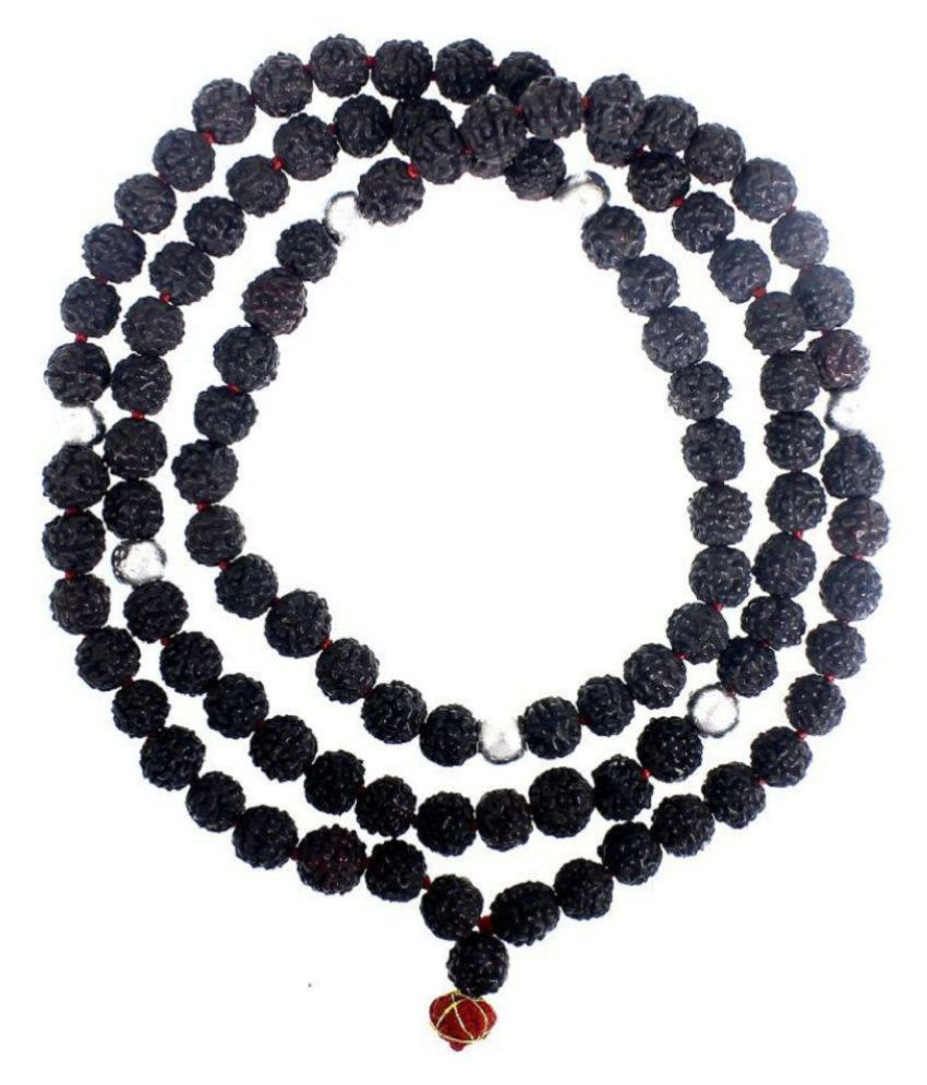     			Shivoham Black Rudraksha Mala With Parad Goli 5 Face Rudraksha