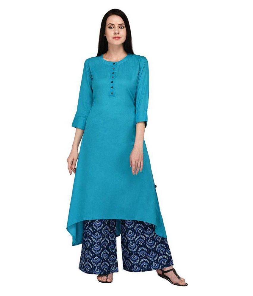 asmani colour ka frock