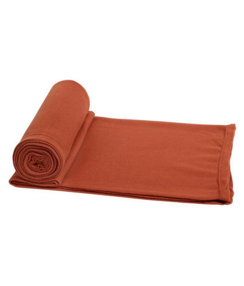 Aazeem Single Polar Fleece Plain Blanket Buy Aazeem Single Polar
