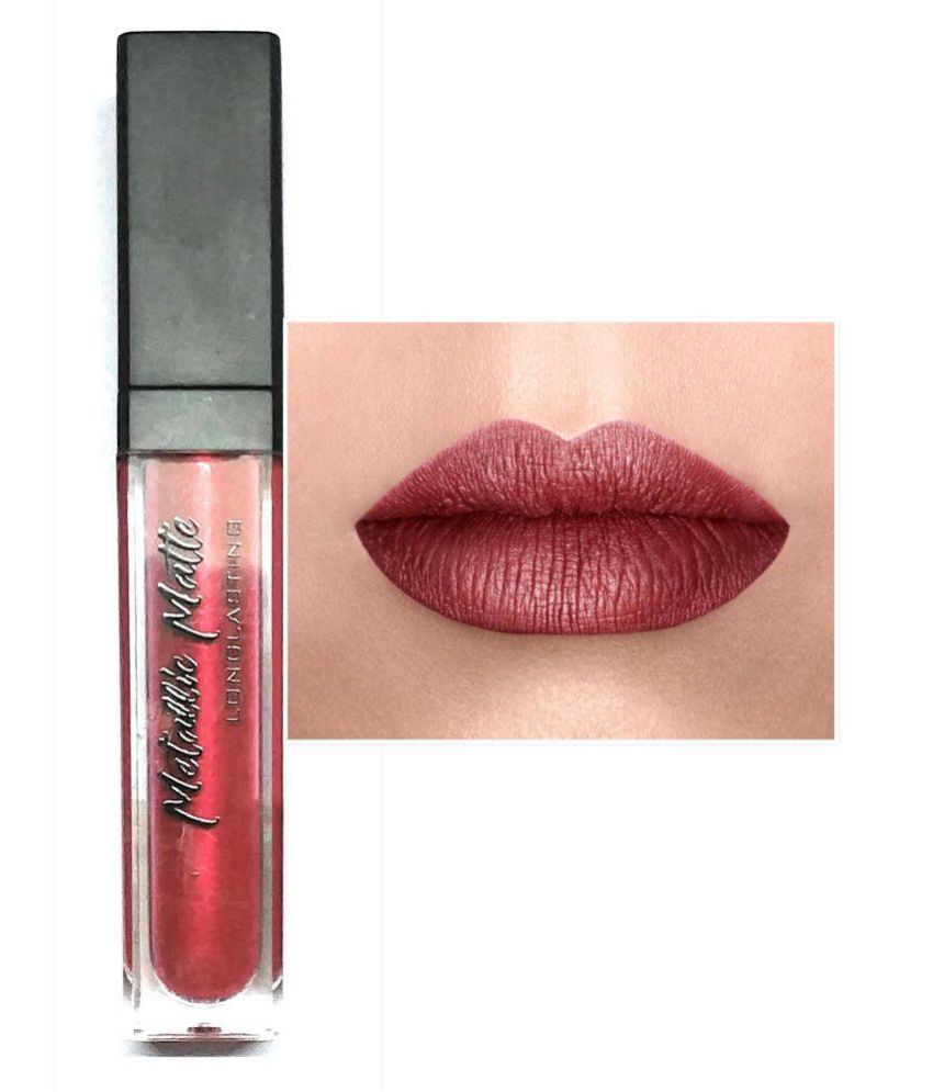 New.You Metallic Matte Long Lasting Liquid Lipstick Ruby: Buy New.You ...