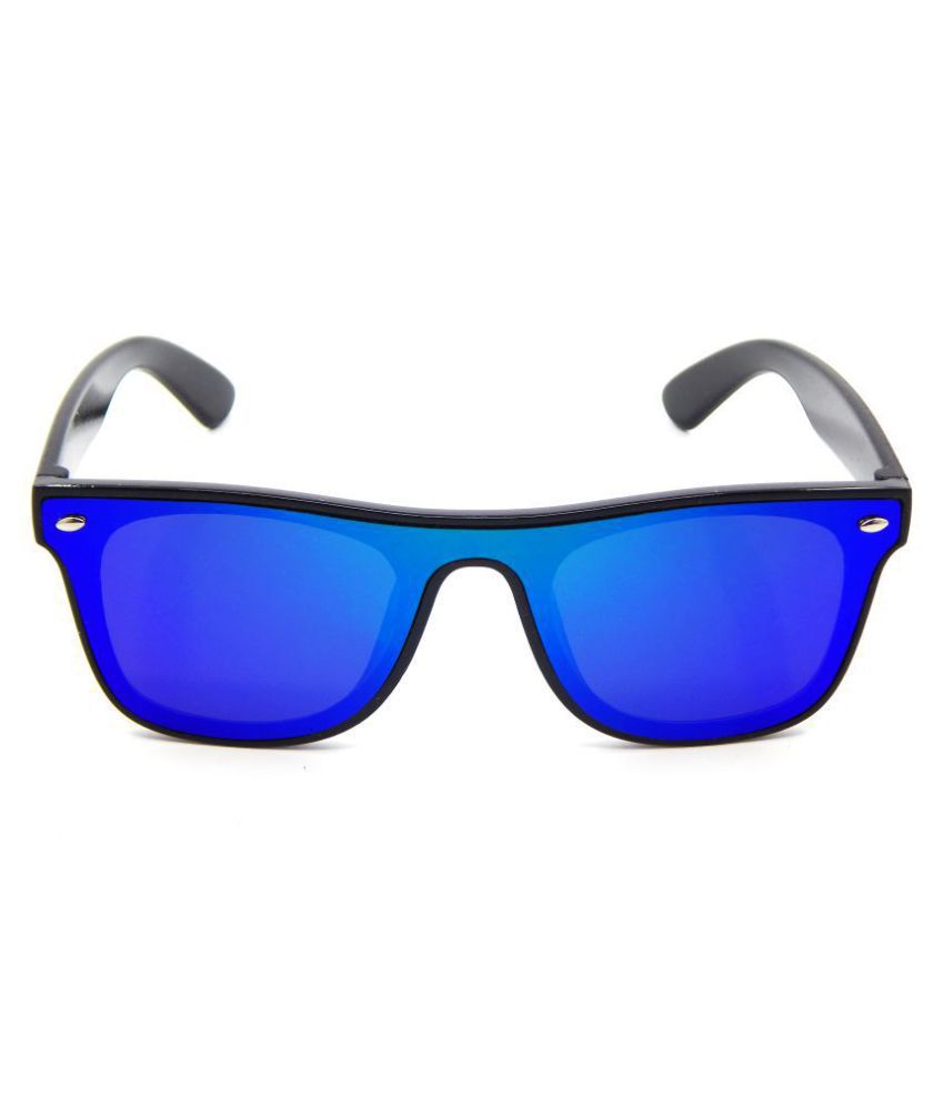 blue rectangle sunglasses